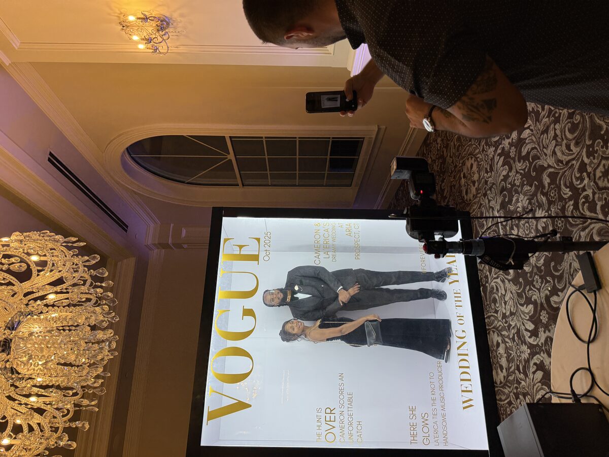 Vogue Booth LED Room Rental in Medford, MA — Weddings, Corporate Events & Celebrations